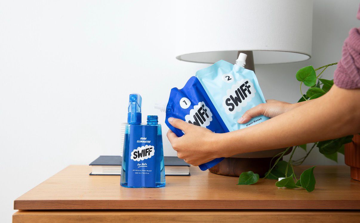SWIFF for Pets Bottle + Refill Package